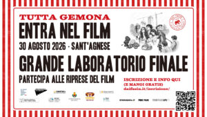 Gemona entra nel film: il 30 agosto Sant’Agnese diventa un set aperto alla città